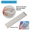 3 Pieces Diamond Painting Ruler Stainless Steel Mesh Ruler 5D Diamond Tool Drawing Ruler with 250, 250 and 408 Blank Grids for DIY Diamond Painting Kits